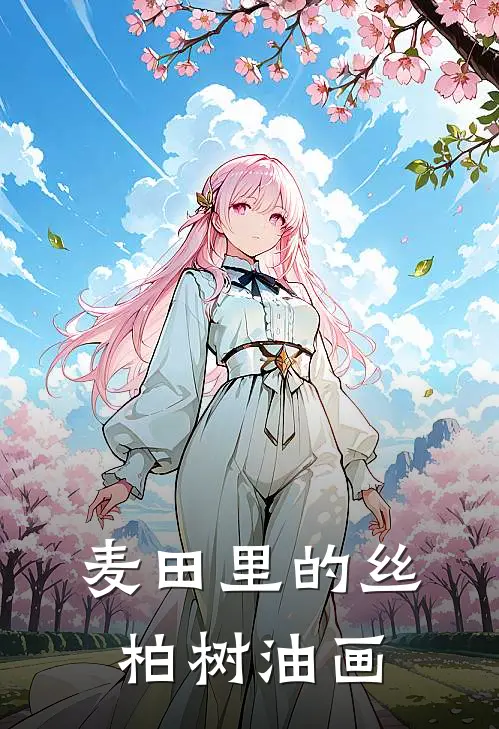 麦田里的丝柏树油画